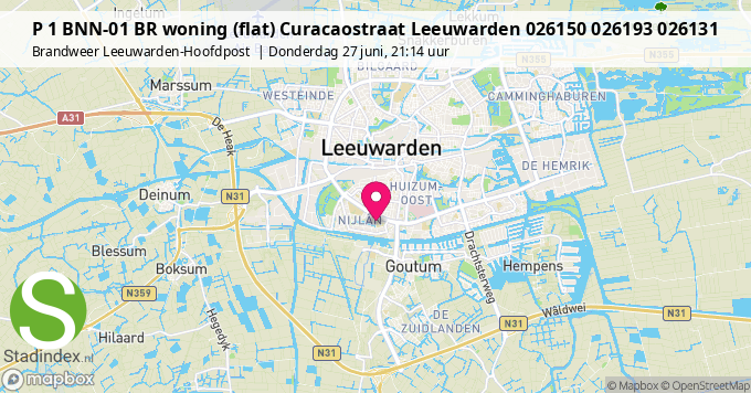 P 1 BNN-01 BR woning (flat) Curacaostraat Leeuwarden 026150 026193 026131