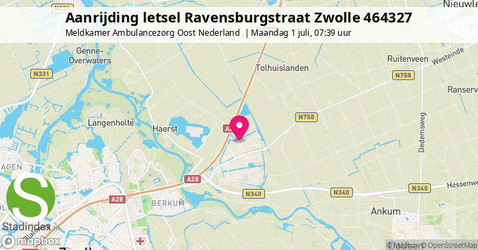 Aanrijding letsel Ravensburgstraat Zwolle 464327