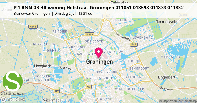 P 1 BNN-03 BR woning Hofstraat Groningen 011851 013593 011833 011832