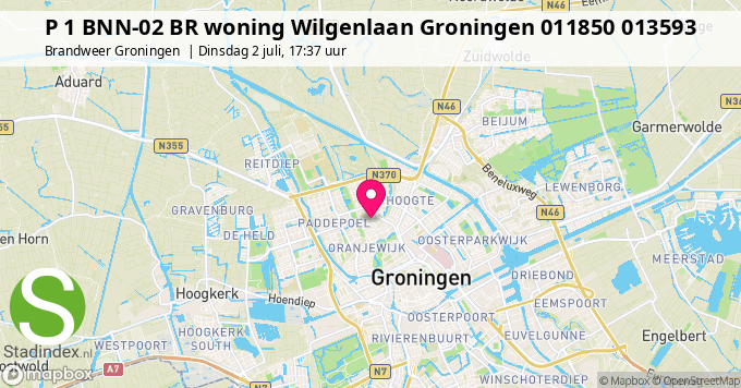 P 1 BNN-02 BR woning Wilgenlaan Groningen 011850 013593
