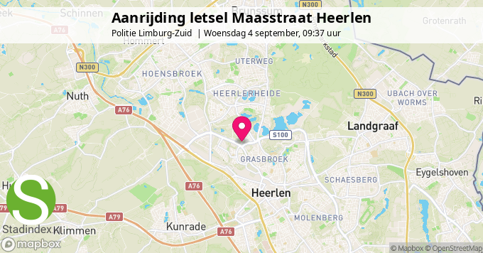 Aanrijding letsel Maasstraat Heerlen