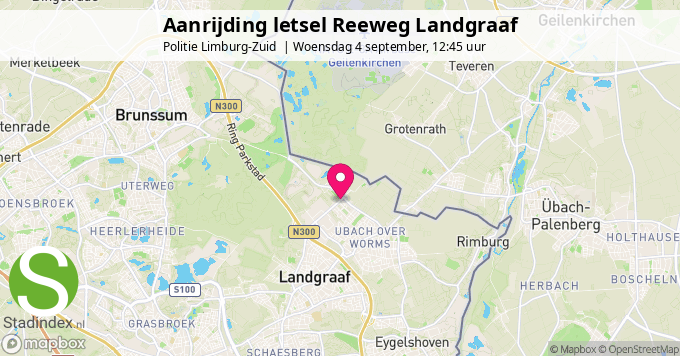 Aanrijding letsel Reeweg Landgraaf