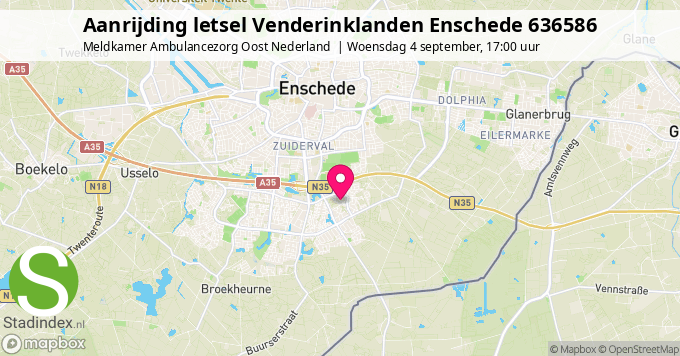 Aanrijding letsel Venderinklanden Enschede 636586