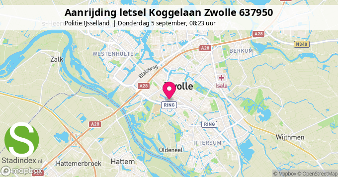 Aanrijding letsel Koggelaan Zwolle 637950