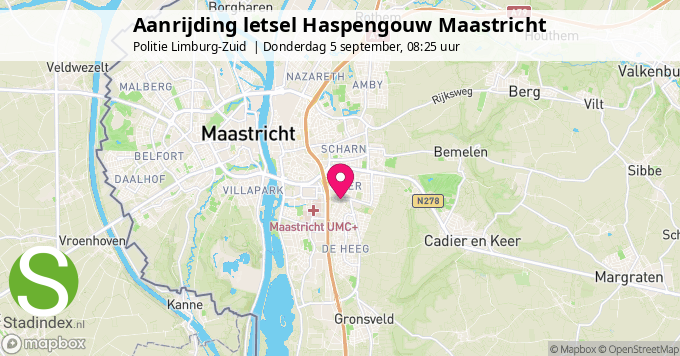 Aanrijding letsel Haspengouw Maastricht