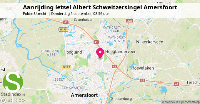 Aanrijding letsel Albert Schweitzersingel Amersfoort