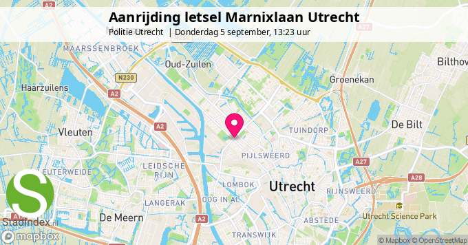 Aanrijding letsel Marnixlaan Utrecht