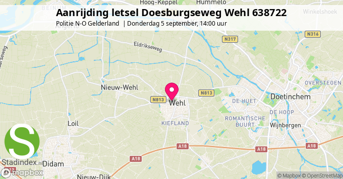 Aanrijding letsel Doesburgseweg Wehl 638722