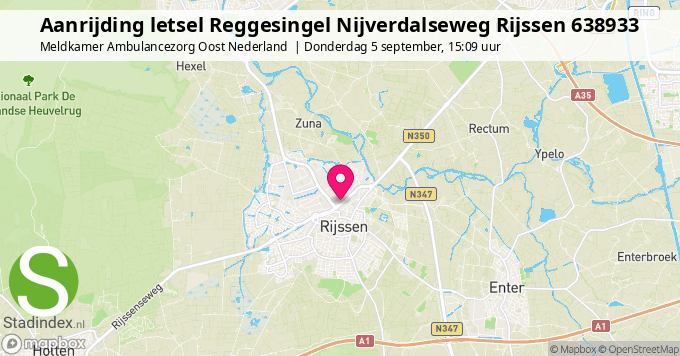 Aanrijding letsel Reggesingel Nijverdalseweg Rijssen 638933