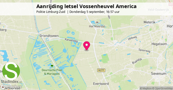 Aanrijding letsel Vossenheuvel America