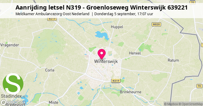 Aanrijding letsel N319 - Groenloseweg Winterswijk 639221