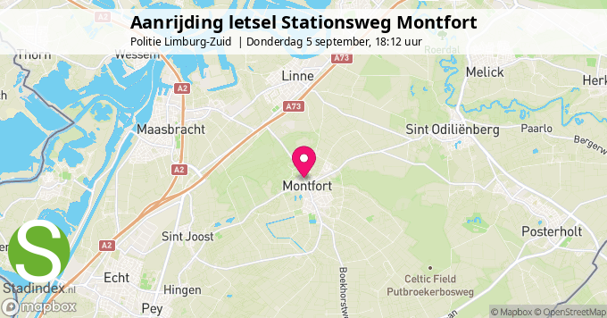 Aanrijding letsel Stationsweg Montfort