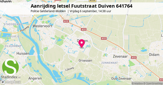 Aanrijding letsel Fuutstraat Duiven 641764