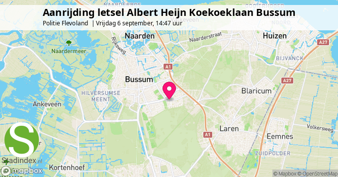 Aanrijding letsel Albert Heijn Koekoeklaan Bussum