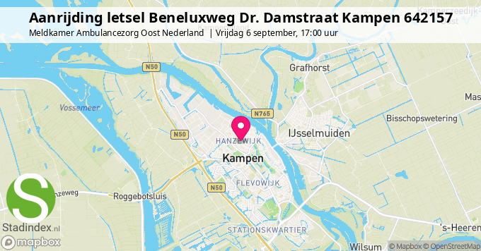 Aanrijding letsel Beneluxweg Dr. Damstraat Kampen 642157