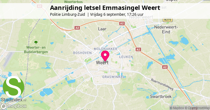 Aanrijding letsel Emmasingel Weert