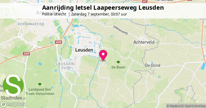 Aanrijding letsel Laapeerseweg Leusden