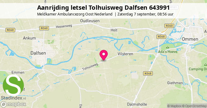 Aanrijding letsel Tolhuisweg Dalfsen 643991