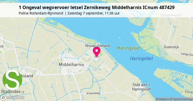 1 Ongeval wegvervoer letsel Zernikeweg Middelharnis ICnum 487429