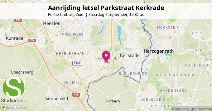 Aanrijding letsel Parkstraat Kerkrade