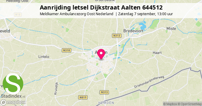 Aanrijding letsel Dijkstraat Aalten 644512