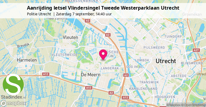 Aanrijding letsel Vlindersingel Tweede Westerparklaan Utrecht