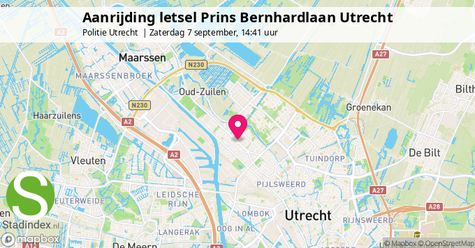 Aanrijding letsel Prins Bernhardlaan Utrecht