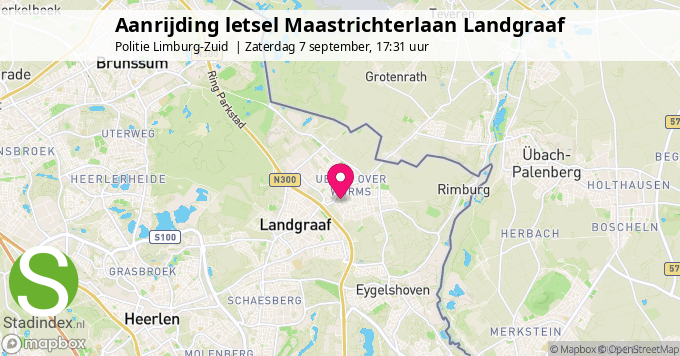 Aanrijding letsel Maastrichterlaan Landgraaf