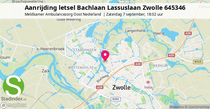 Aanrijding letsel Bachlaan Lassuslaan Zwolle 645346