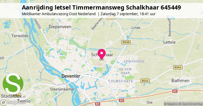 Aanrijding letsel Timmermansweg Schalkhaar 645449