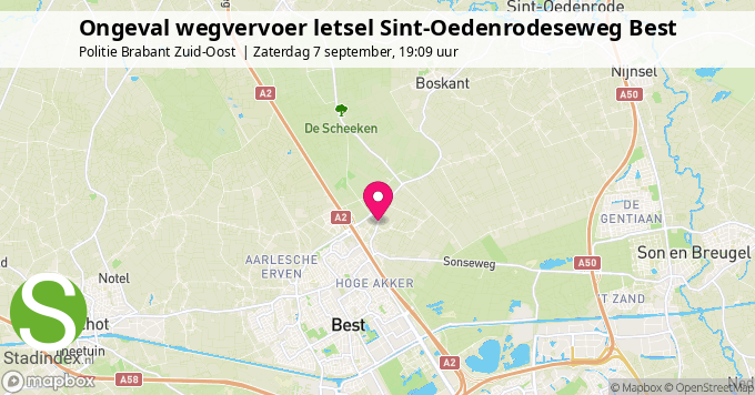 Ongeval wegvervoer letsel Sint-Oedenrodeseweg Best