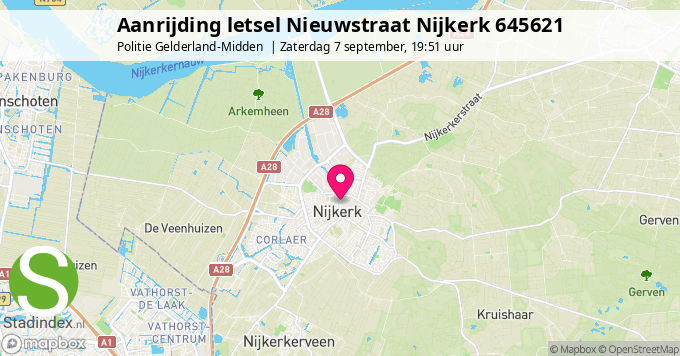 Aanrijding letsel Nieuwstraat Nijkerk 645621