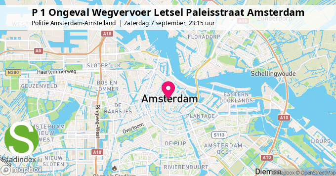 P 1 Ongeval Wegvervoer Letsel Paleisstraat Amsterdam