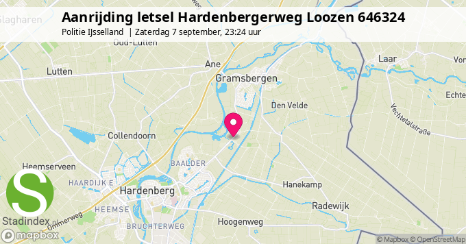 Aanrijding letsel Hardenbergerweg Loozen 646324