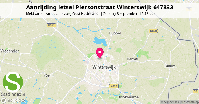 Aanrijding letsel Piersonstraat Winterswijk 647833