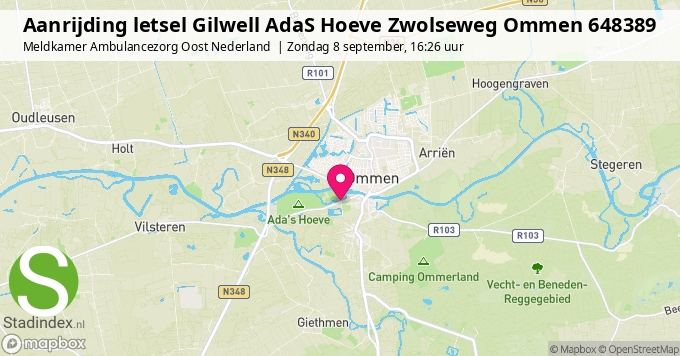 Aanrijding letsel Gilwell AdaS Hoeve Zwolseweg Ommen 648389