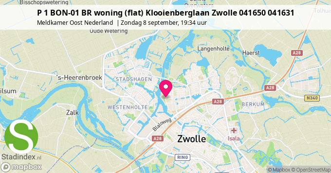 P 1 BON-01 BR woning (flat) Klooienberglaan Zwolle 041650 041631