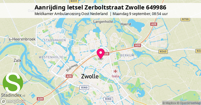 Aanrijding letsel Zerboltstraat Zwolle 649986