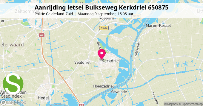 Aanrijding letsel Bulkseweg Kerkdriel 650875