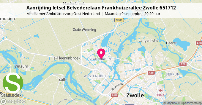 Aanrijding letsel Belvederelaan Frankhuizerallee Zwolle 651712