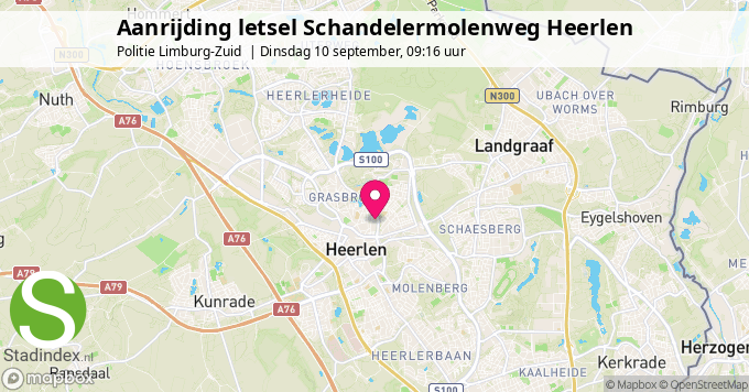 Aanrijding letsel Schandelermolenweg Heerlen