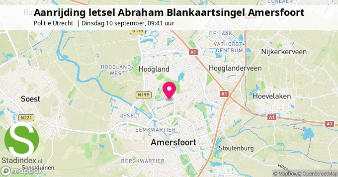 Aanrijding letsel Abraham Blankaartsingel Amersfoort