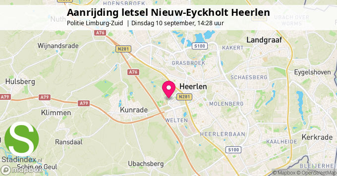 Aanrijding letsel Nieuw-Eyckholt Heerlen