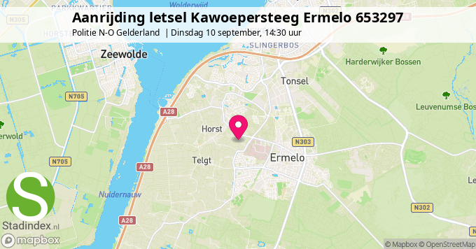 Aanrijding letsel Kawoepersteeg Ermelo 653297