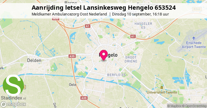 Aanrijding letsel Lansinkesweg Hengelo 653524