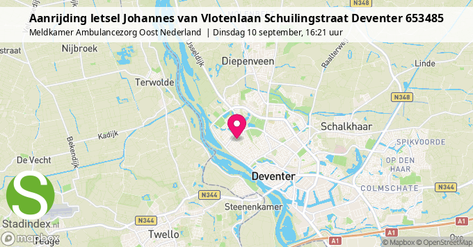 Aanrijding letsel Johannes van Vlotenlaan Schuilingstraat Deventer 653485