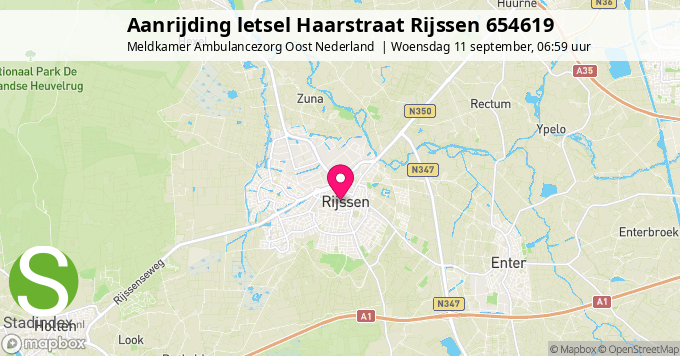 Aanrijding letsel Haarstraat Rijssen 654619