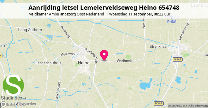 Aanrijding letsel Lemelerveldseweg Heino 654748