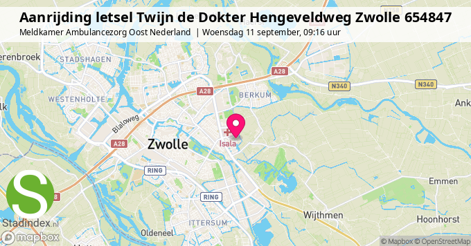 Aanrijding letsel Twijn de Dokter Hengeveldweg Zwolle 654847