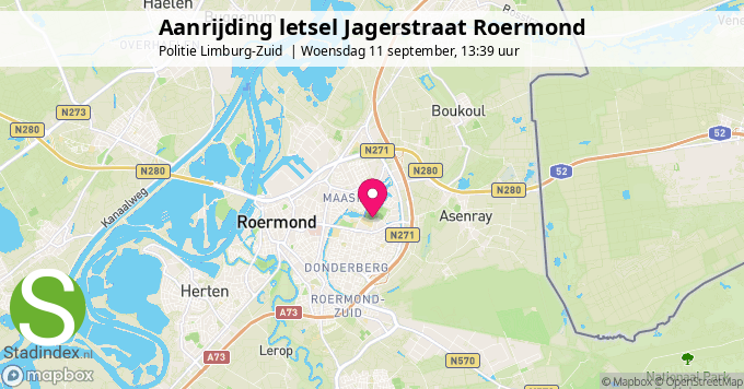 Aanrijding letsel Jagerstraat Roermond